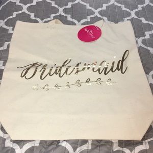 BRIDESMAID Tote Bag NWT by Kate Aspen